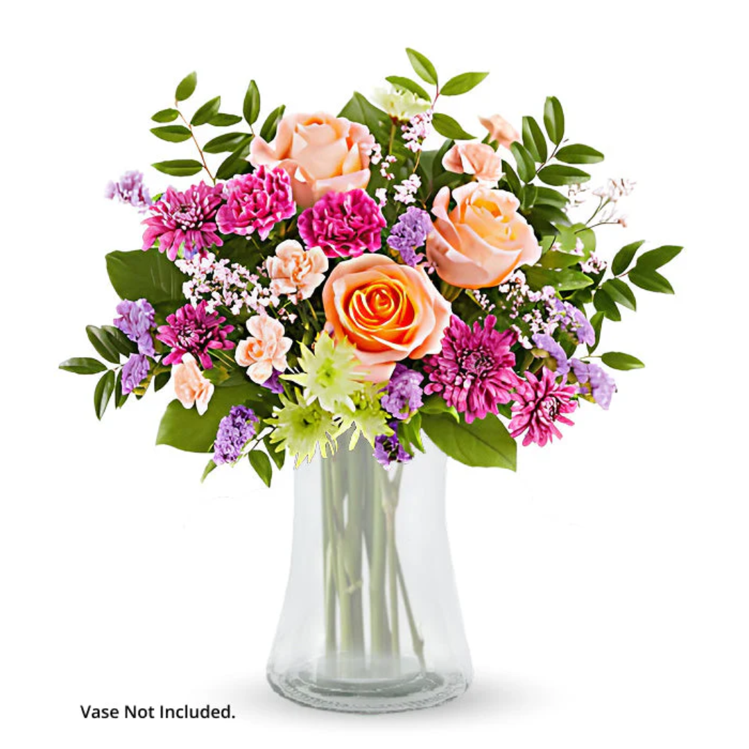 Lively Blooms flower bouquet in vase