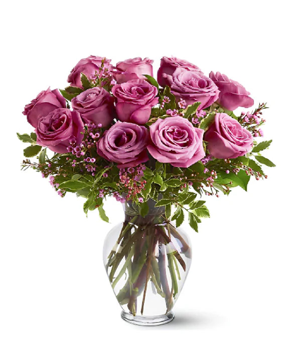 12 Long Stem Lavender Roses
